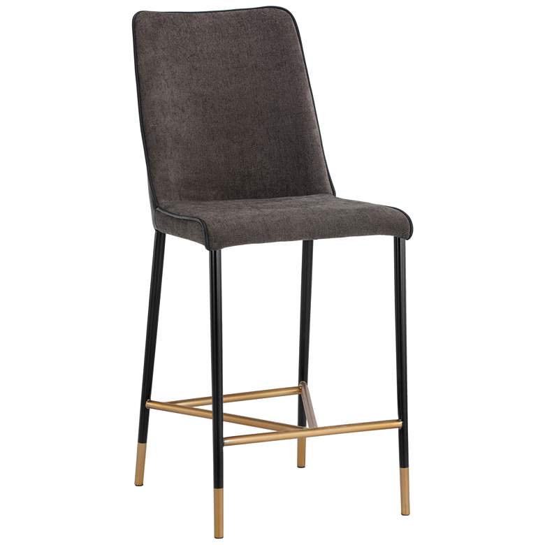 Image 1 Sunpan Klaus Counter Stool Black Sparrow Gray and Napa Black