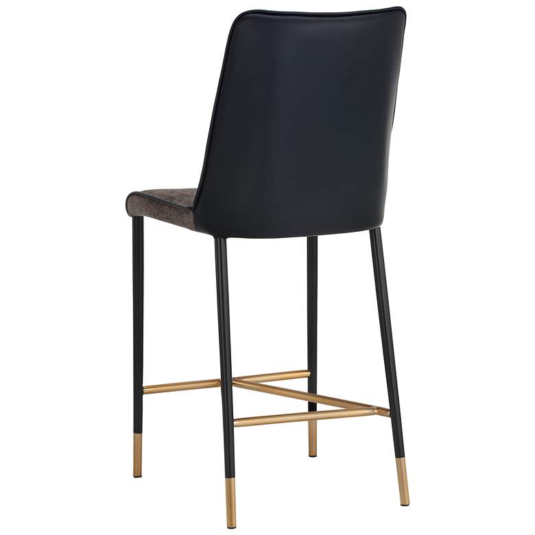 Image 3 Sunpan Klaus Counter Stool Black Sparrow Gray and Napa Black more views