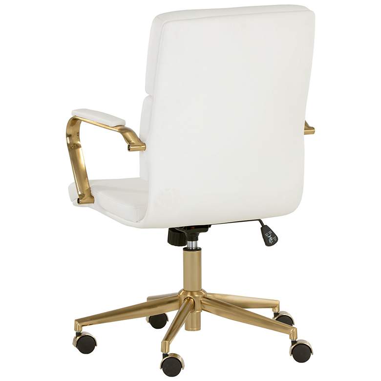 Image 4 Sunpan Kleo Office Chair Snow more views