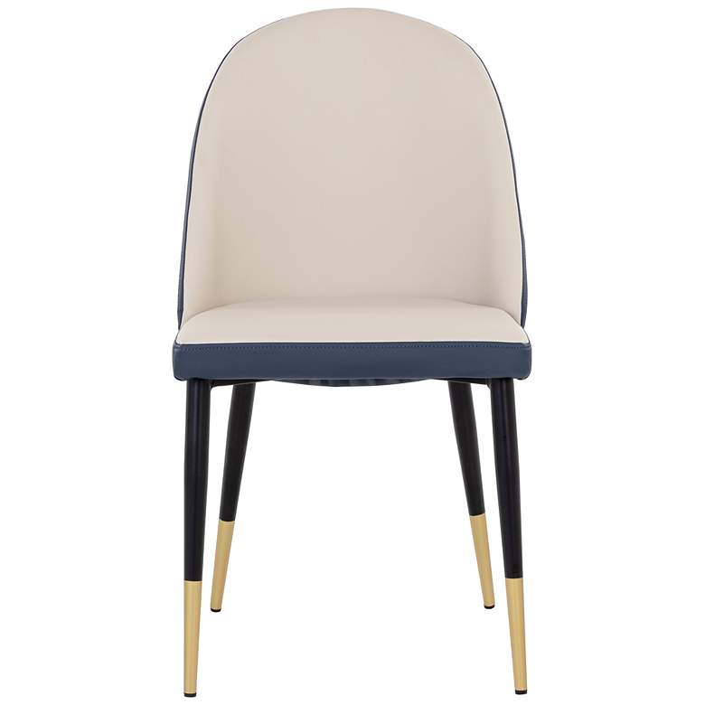 Image 3 Sunpan Kline Dining Chair Dillon Cream and Dillon Thunder more views
