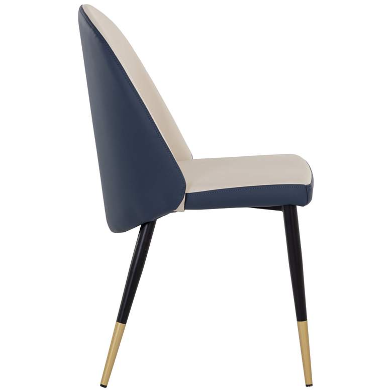 Image 4 Sunpan Kline Dining Chair Dillon Cream and Dillon Thunder more views