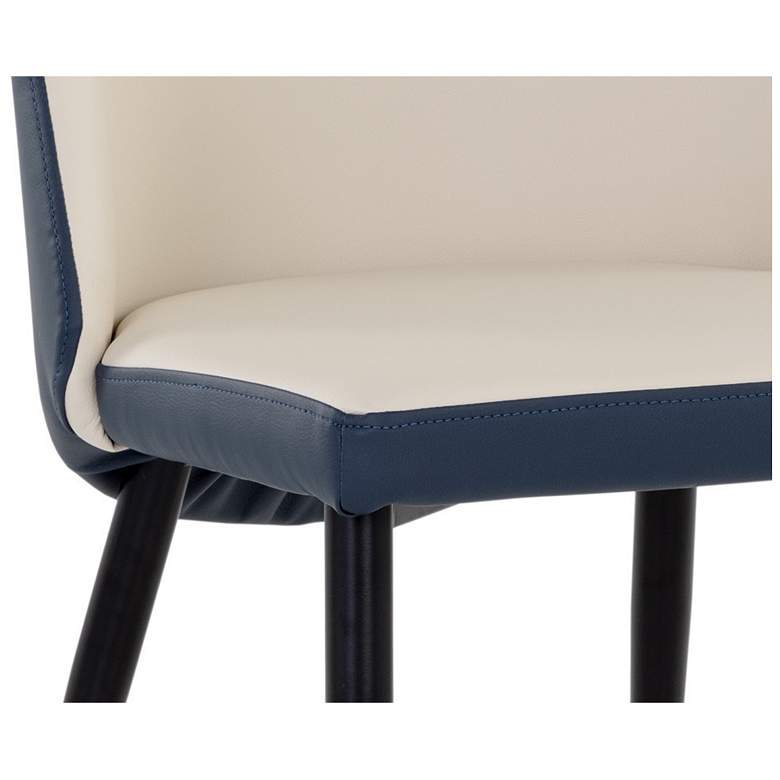 Image 6 Sunpan Kline Dining Chair Dillon Cream and Dillon Thunder more views