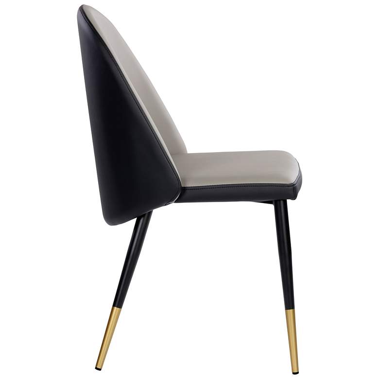 Image 3 Sunpan Kline Dining Chair Dillon Stratus and Dillon Black more views