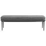 2_Sunpan Koffi Bench Gunmetal Chacha Gray and Antonio Charcoal more views