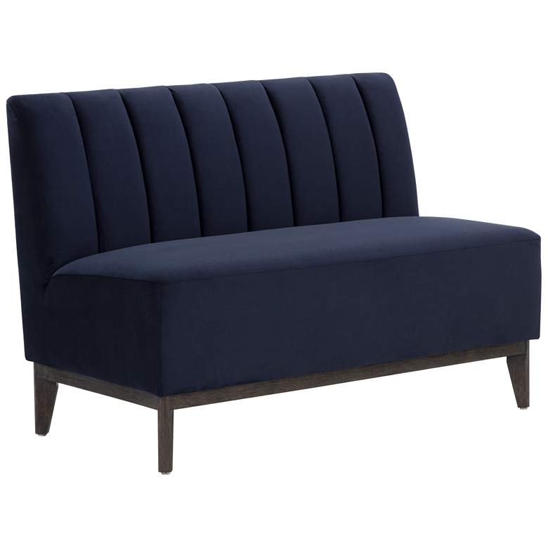 Image 1 Sunpan Kosovo Banquette Brown Abbington Navy