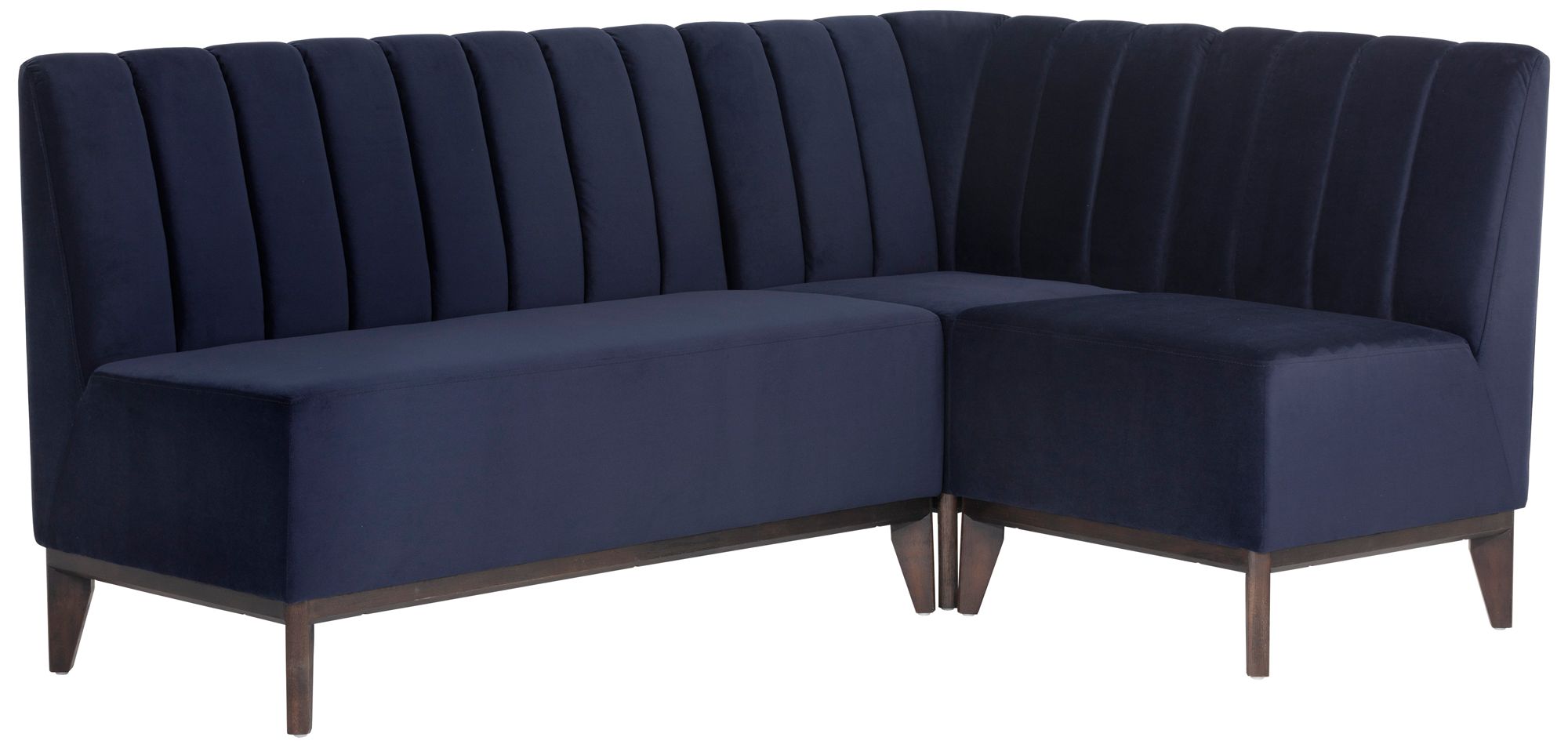 Sunpan Kosovo Banquette Brown Abbington Navy