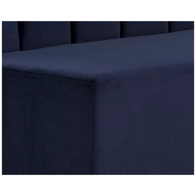 Image 7 Sunpan Kosovo Banquette Brown Abbington Navy more views