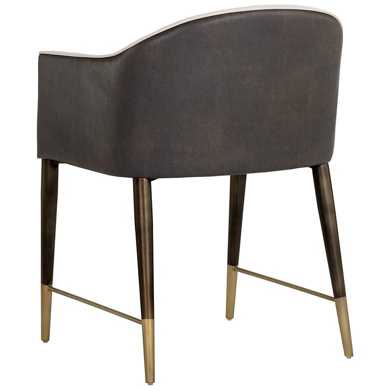 Image 5 Sunpan Kylin Dining Armchair Dillon Cream and Bravo Ash more views
