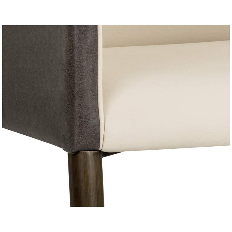 Image 6 Sunpan Kylin Dining Armchair Dillon Cream and Bravo Ash more views