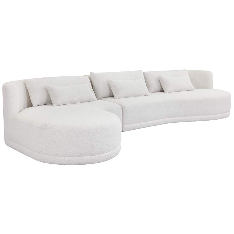 Image 1 Sunpan Laken Sofa Chaise Laf Copenhagen White