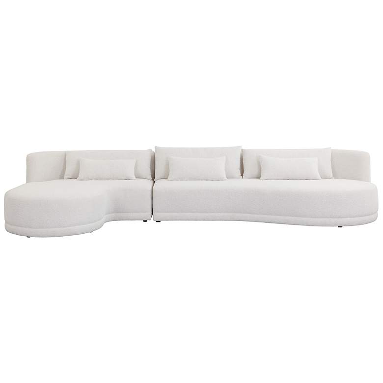 Image 2 Sunpan Laken Sofa Chaise Laf Copenhagen White more views