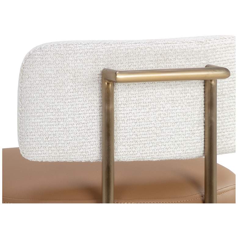 Image 7 Sunpan Larissa Barstool Napa Cognac and Rhea Light Barley more views