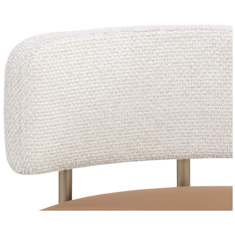 Image 6 Sunpan Larissa Counter Stool Napa Cognac and Rhea Light Barley more views