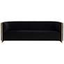 2_Sunpan Larron 95" Wide Abbington Black Modern Sofa more views
