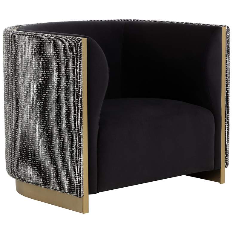 Image 1 Sunpan Larron Armchair Abbington Black and Hobbes Night
