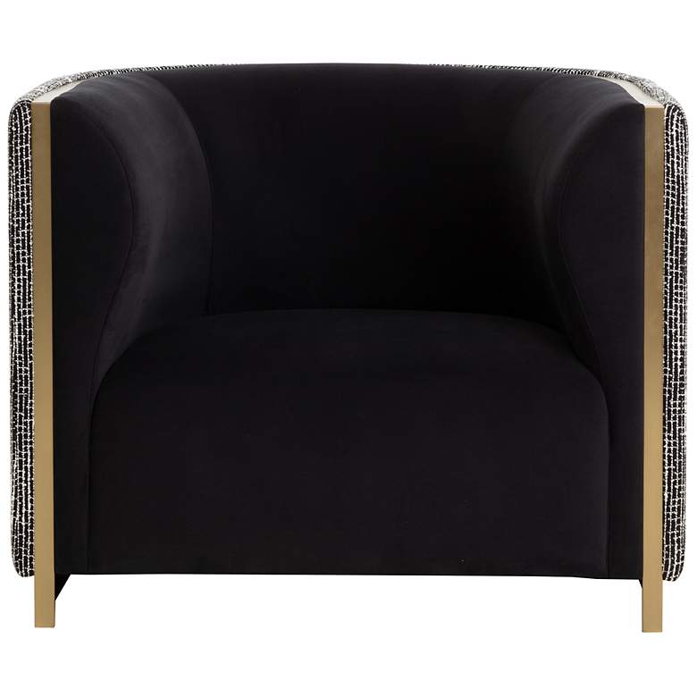 Image 2 Sunpan Larron Armchair Abbington Black and Hobbes Night more views