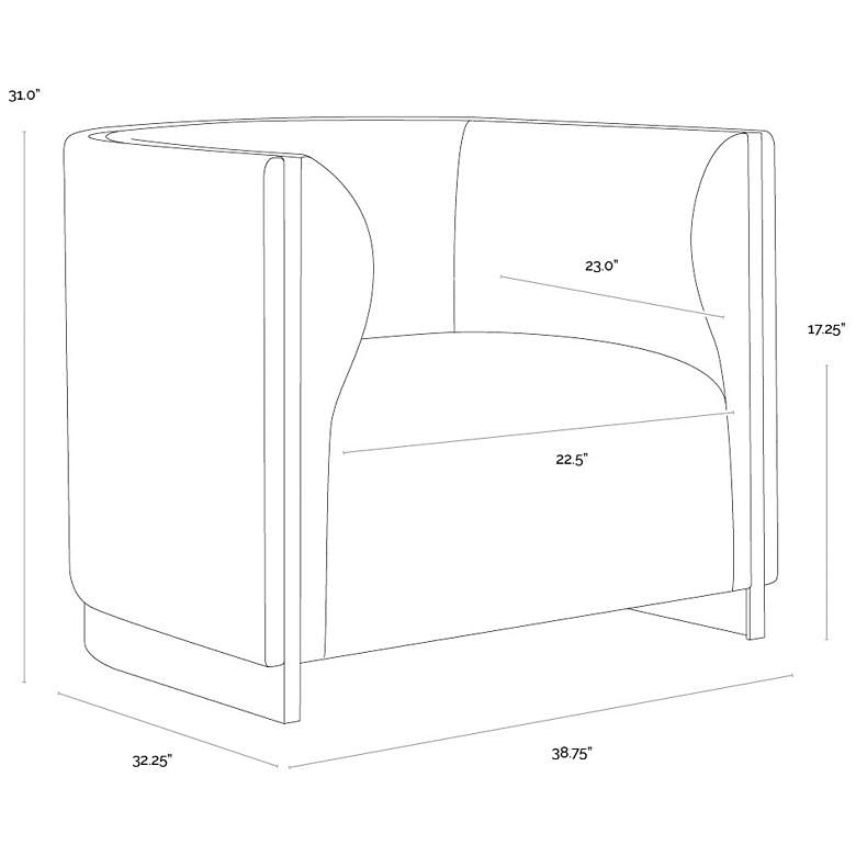 Image 7 Sunpan Larron Armchair Rhea Light Barley more views