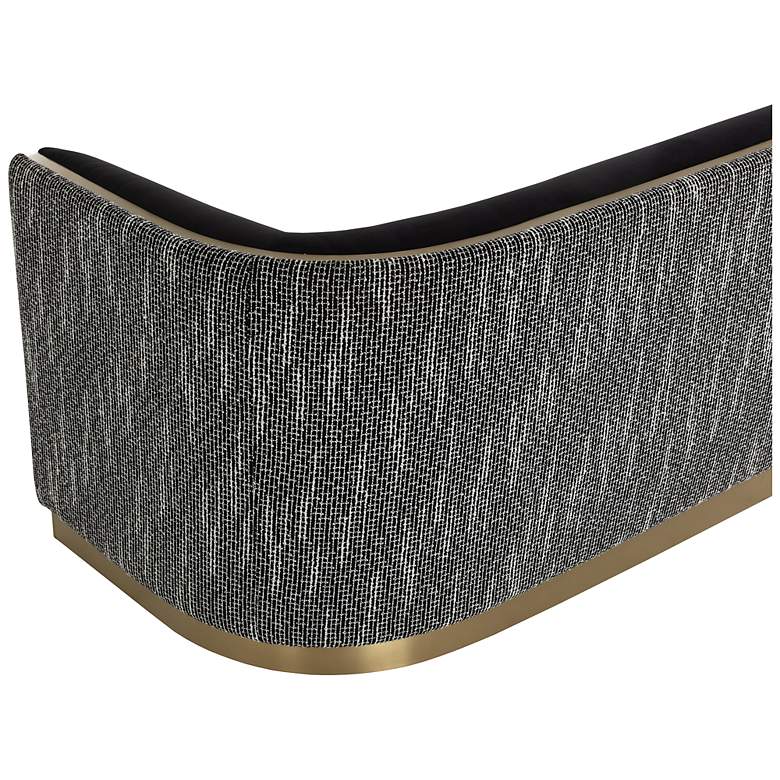 Image 4 Sunpan Larron Sofa Abbington Black and Hobbes Night more views