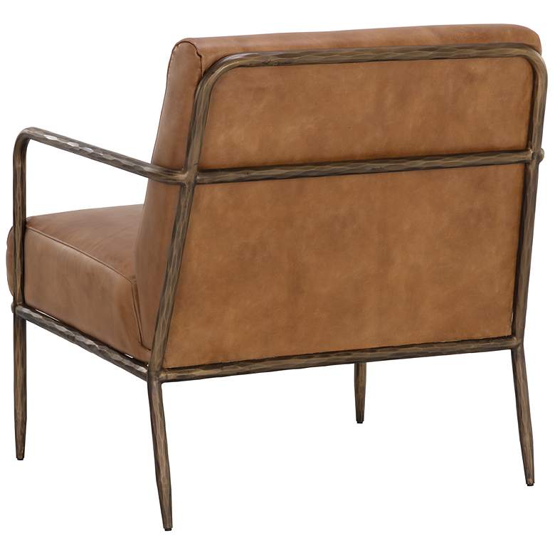 Image 5 Sunpan Lathan Lounge Chair Tan Leather more views