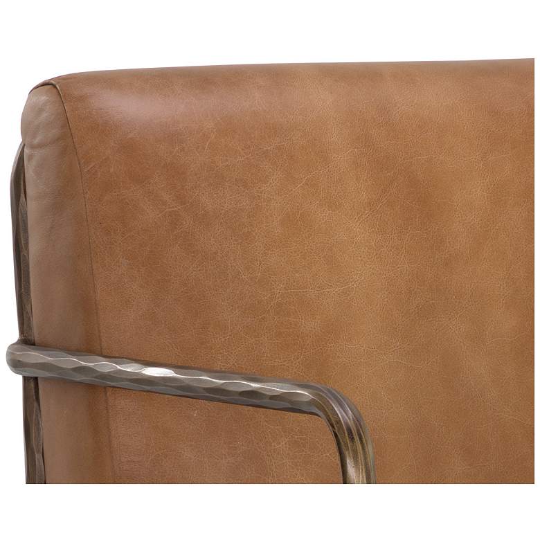Image 7 Sunpan Lathan Lounge Chair Tan Leather more views