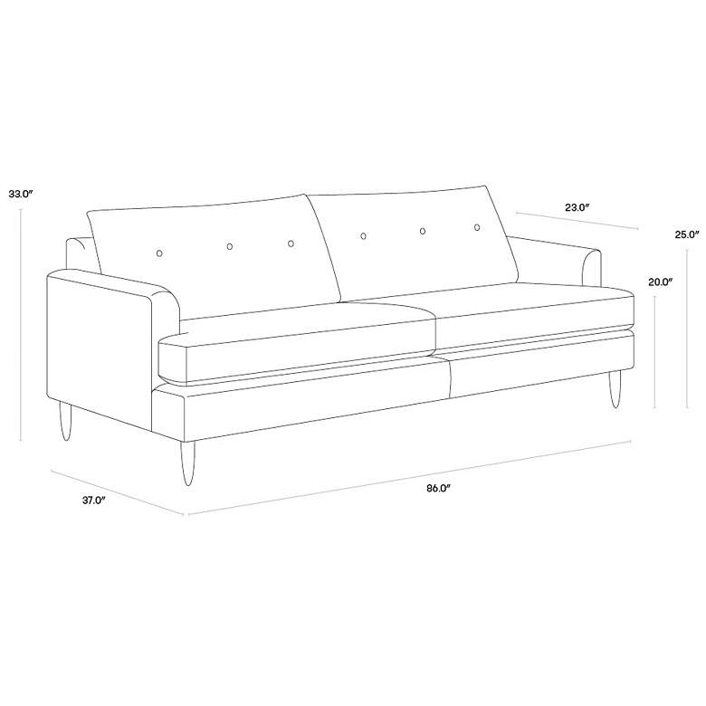 Image 7 Sunpan Laurel Sofa Liv Indigo more views