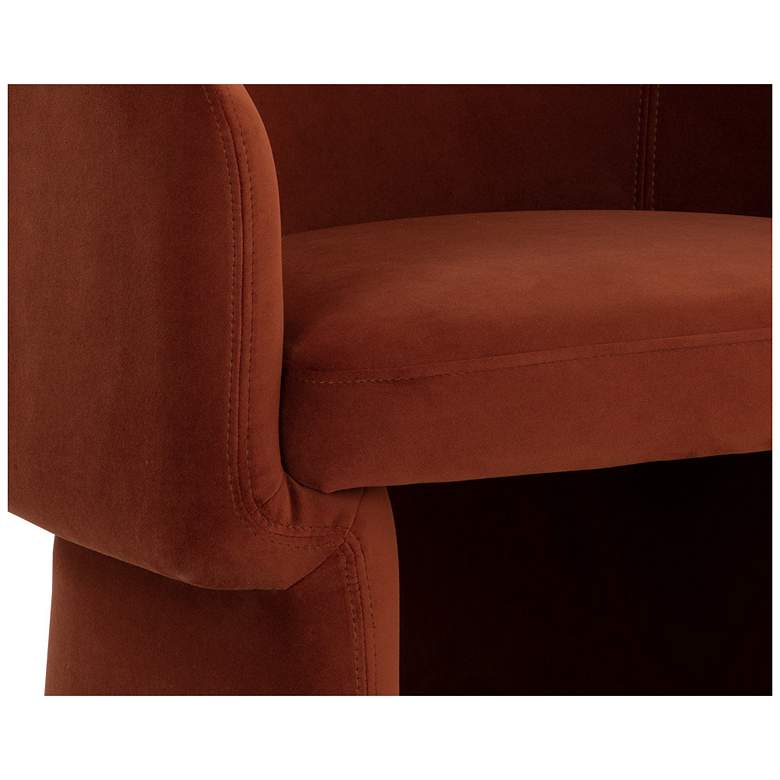 Image 6 Sunpan Lauryn Lounge Chair Meg Rust more views