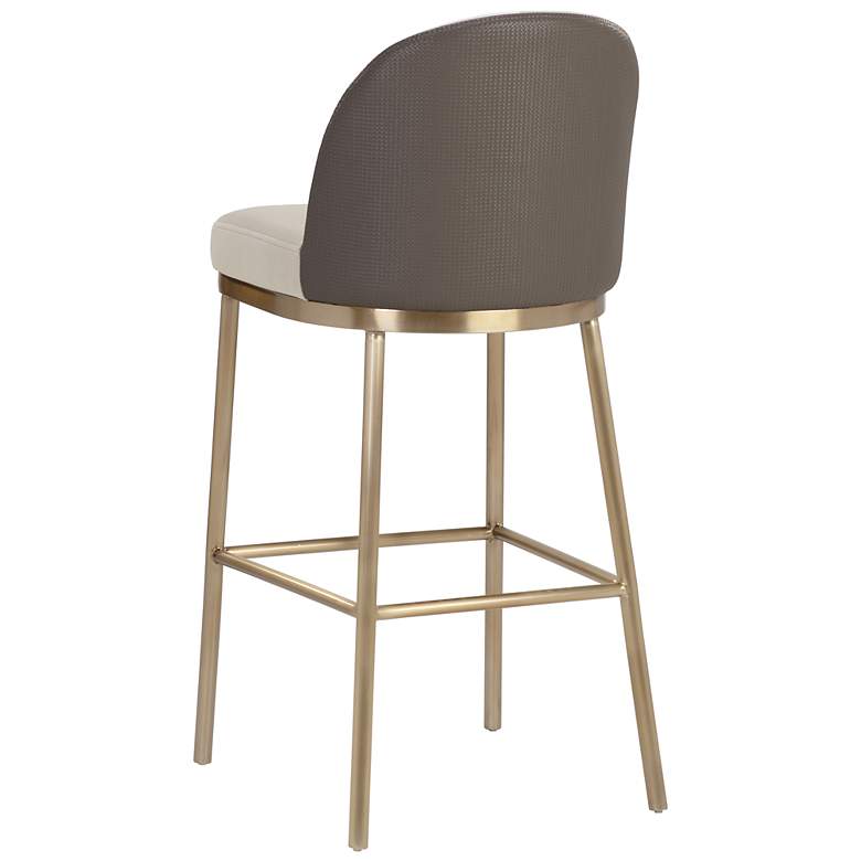Image 4 Sunpan Lavania Barstool Meg Taupe and Porcini Taupe more views