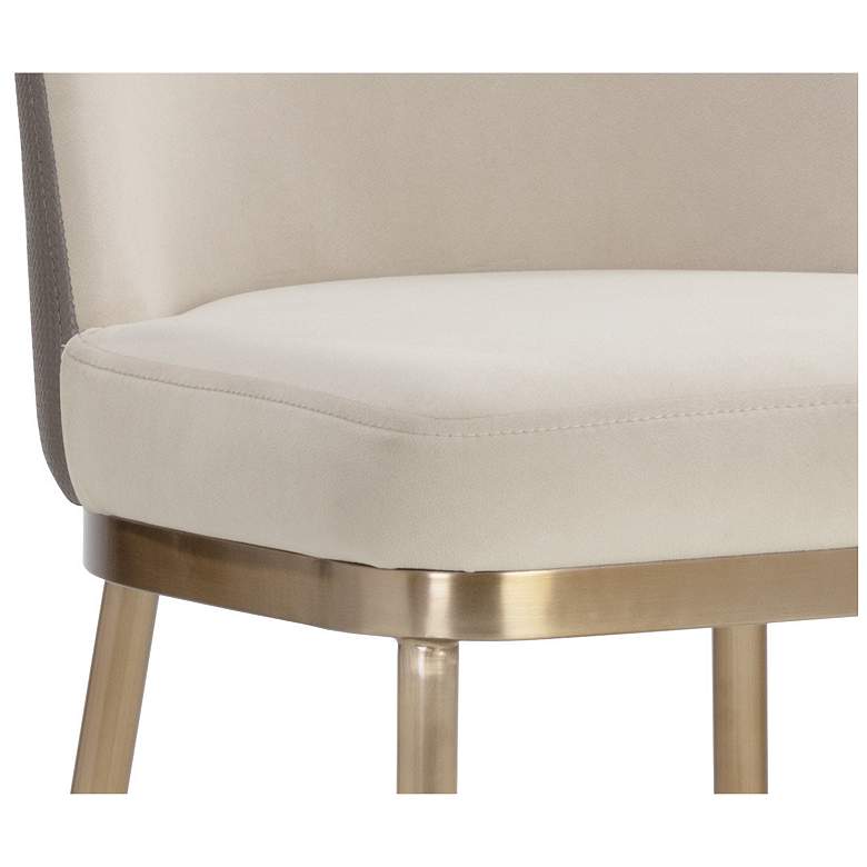 Image 5 Sunpan Lavania Barstool Meg Taupe and Porcini Taupe more views