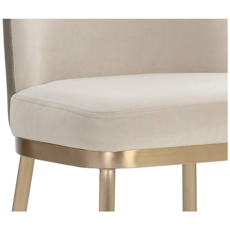 Image 6 Sunpan Lavania Counter Stool Meg Taupe and Porcini Taupe more views