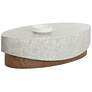 1_Sunpan Leda 55" Wide Modern Gray Concrete Coffee Table