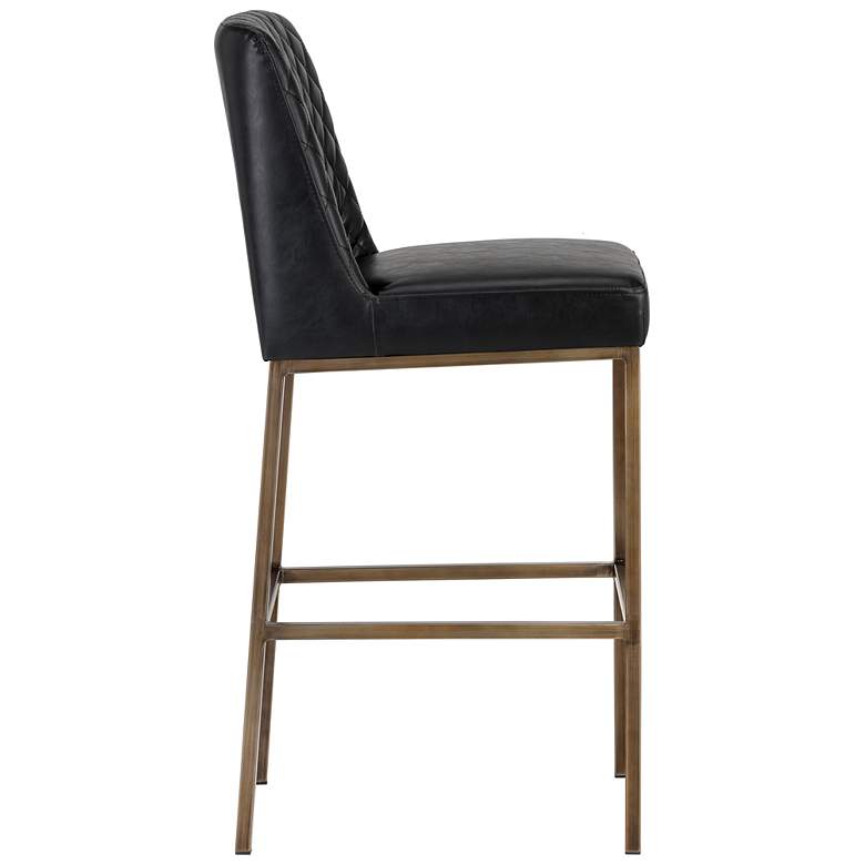 Image 2 Sunpan Leighland Barstool Coal Black more views