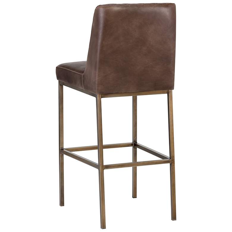 Image 3 Sunpan Leighland Barstool Havana Dark Brown more views