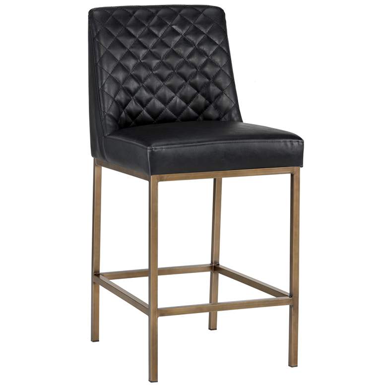 Image 1 Sunpan Leighland Counter Stool Coal Black