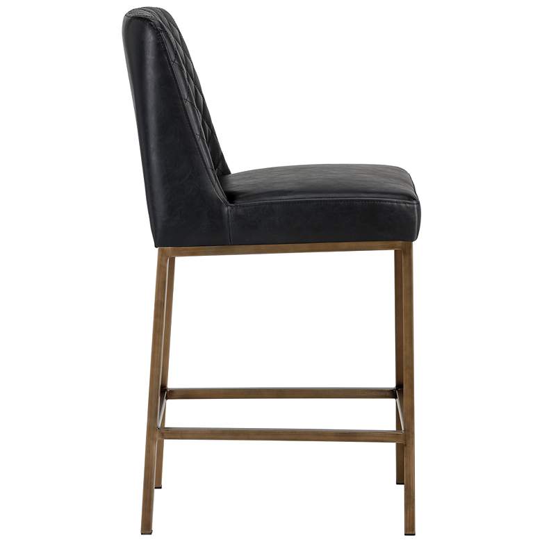 Image 2 Sunpan Leighland Counter Stool Coal Black more views
