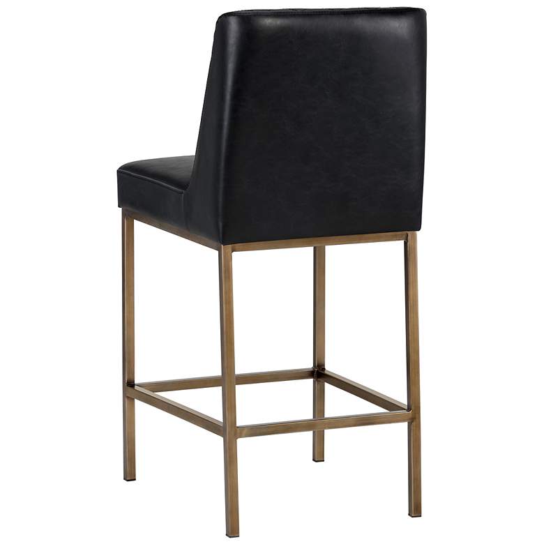 Image 3 Sunpan Leighland Counter Stool Coal Black more views