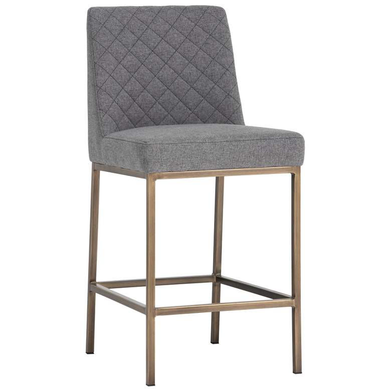 Image 1 Sunpan Leighland Counter Stool Dark Gray