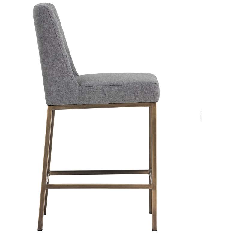 Image 2 Sunpan Leighland Counter Stool Dark Gray more views