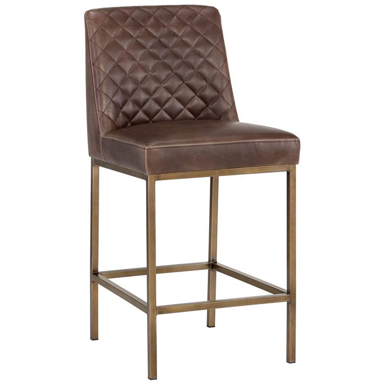 Image 1 Sunpan Leighland Counter Stool Havana Dark Brown