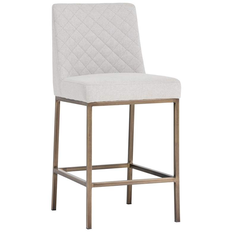 Image 1 Sunpan Leighland Counter Stool Light Gray