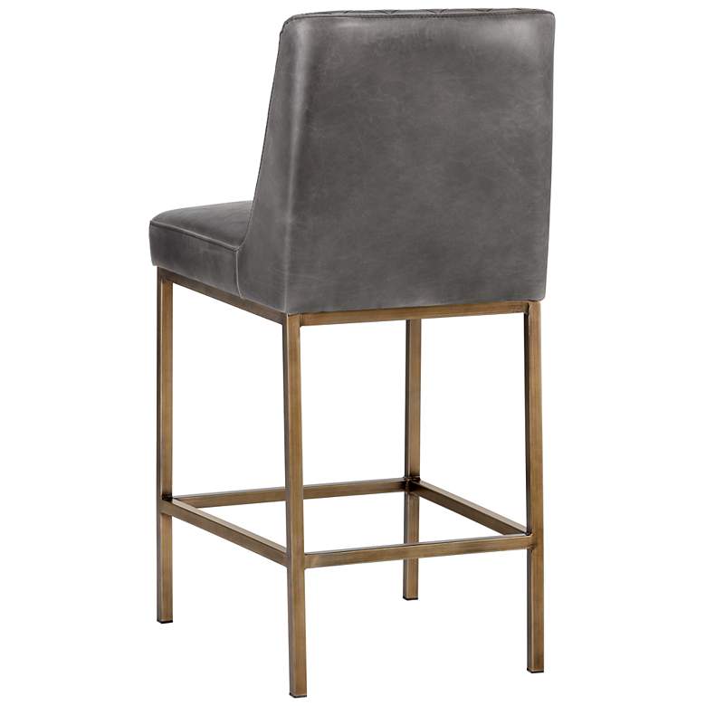 Image 3 Sunpan Leighland Counter Stool Overcast Gray more views