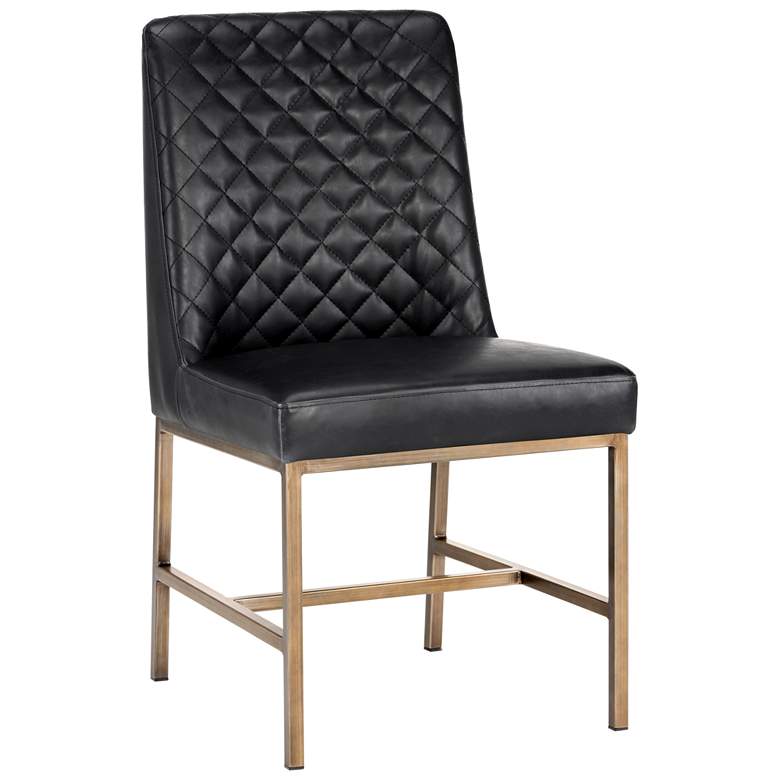 Image 2 Sunpan Leighland Dining Chair Coal Black Set of 2