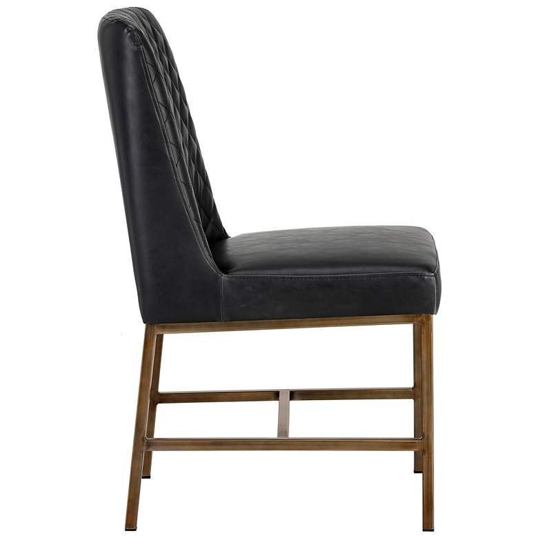 Image 3 Sunpan Leighland Dining Chair Coal Black Set of 2 more views