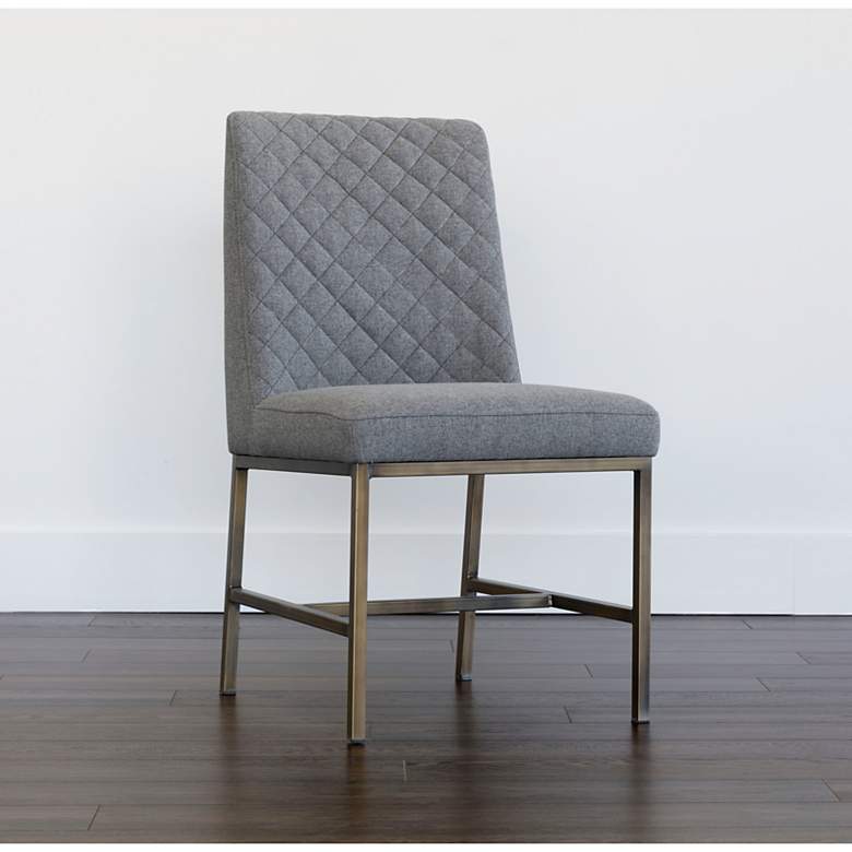 Image 1 Sunpan Leighland Dining Chair Dark Gray Set of 2