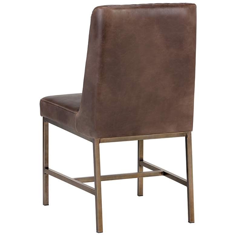 Image 4 Sunpan Leighland Dining Chair Havana Dark Brown Set of 2 more views