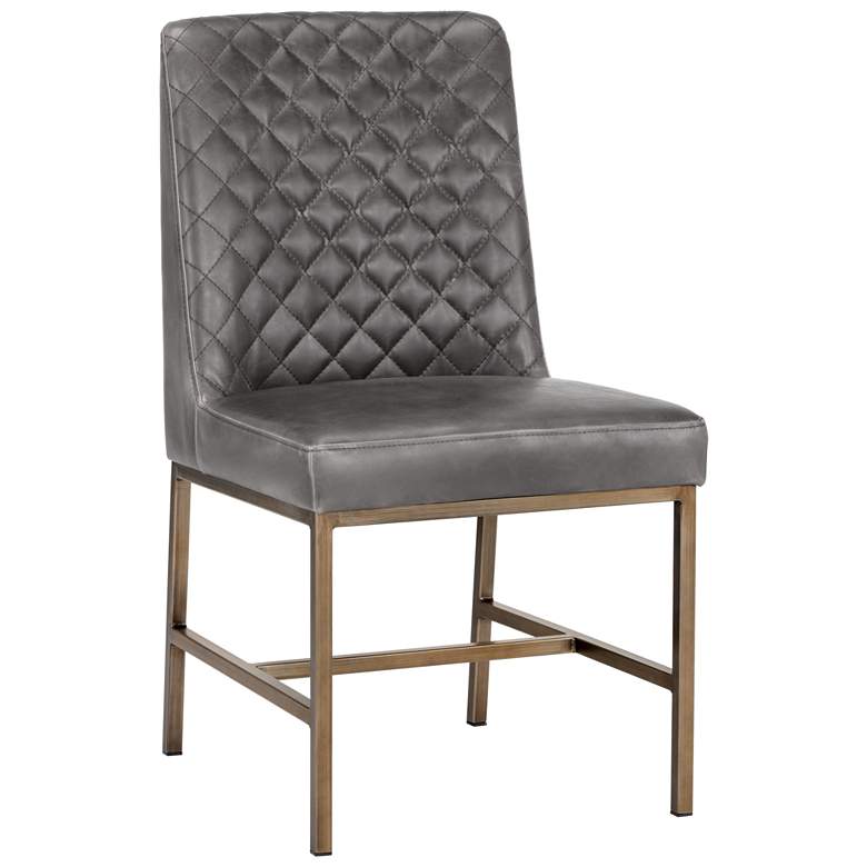 Image 1 Sunpan Leighland Dining Chair Overcast Gray Set of 2
