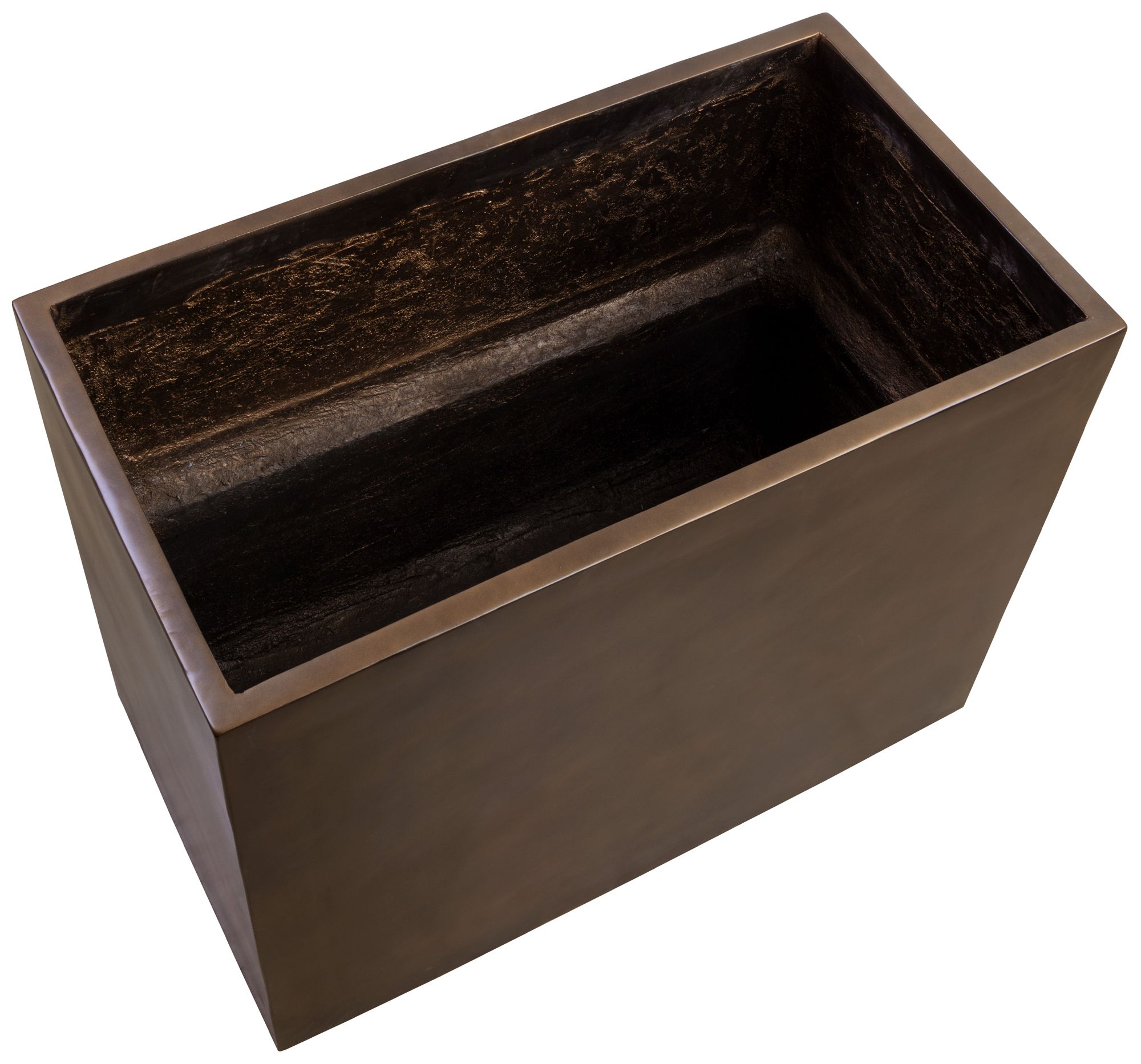 Image 4 Sunpan Leilani Planter Medium Antique Bronze more views