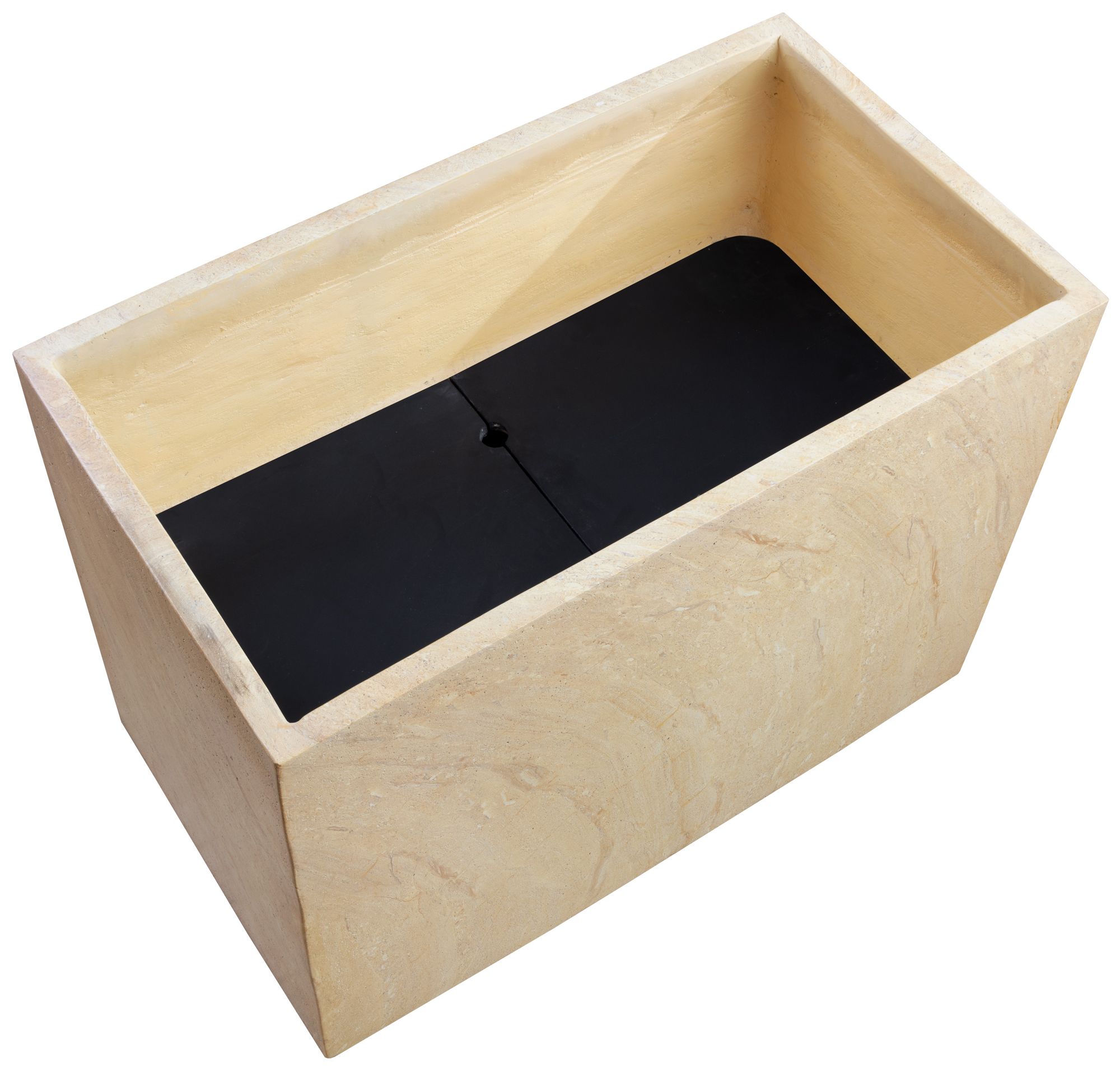 Image 3 Sunpan Leilani Planter Medium Travertine Look more views