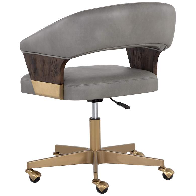 Image 4 Sunpan Leonce Office Chair Bravo Metal more views