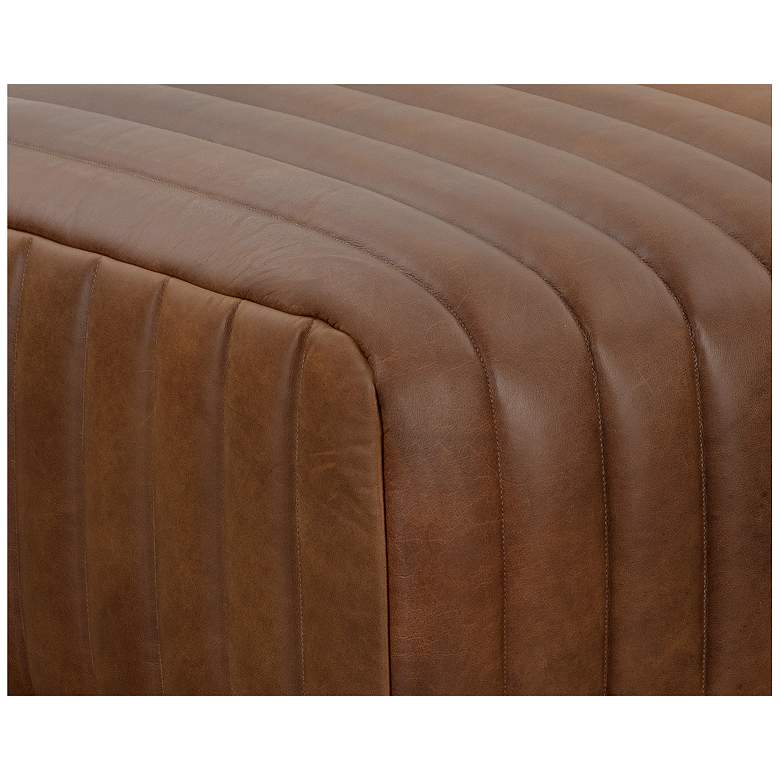 Image 4 Sunpan Lewin Ottoman Rectangular Lucia Tobacco Leather more views