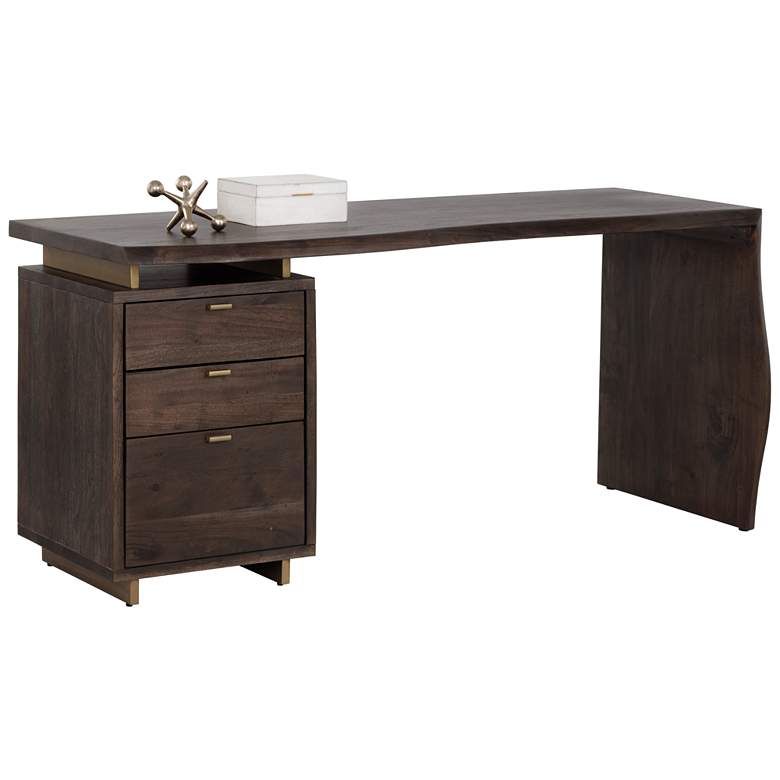 Image 1 Sunpan Lewis Desk Dark Brown